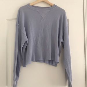 Brandy Melville Light Blue Thermal Top